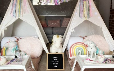 Unicorn Teepee Sleepover