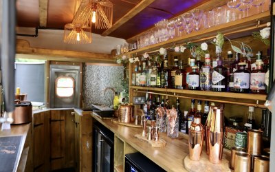 Inside horsebox 