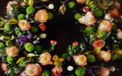 Vibrant wreath.