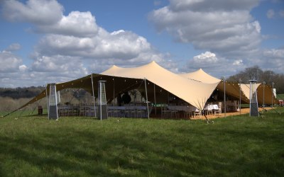 Stretch tent for up to 280 people