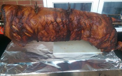 Close up Hog Roast