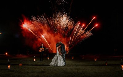 Stunning First Dance Fireworks