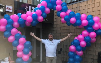 Large Star walk though balloon arch