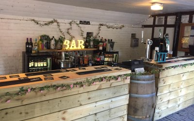 Rustic wooden bars