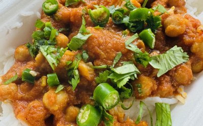 Channa Masala and Rice