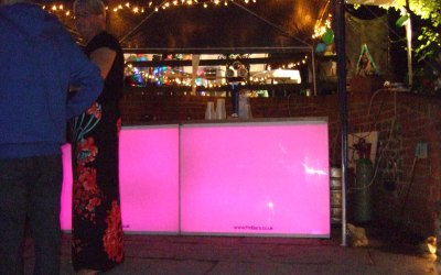 8 Foot pink LED Bar Party