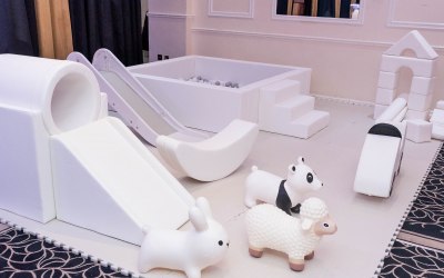 Cessa Events - Our Pristine White Soft Play. Also available in Grey & Whit and Pastel Pink