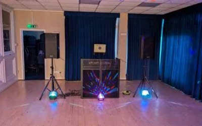 Set up for an 80th birthday in burnham on crouch