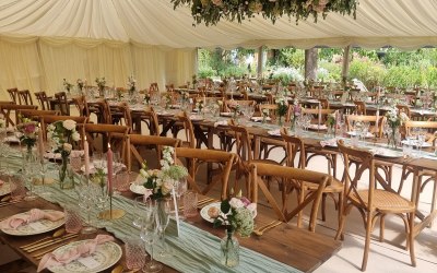 12m marquee for a wedding