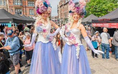 Flower Stilt Walkers