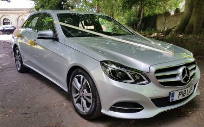 Silver Mercedes-Benz E-Class Wedding Car