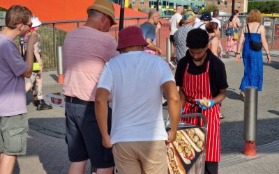 Hot dogs in cardiff bay