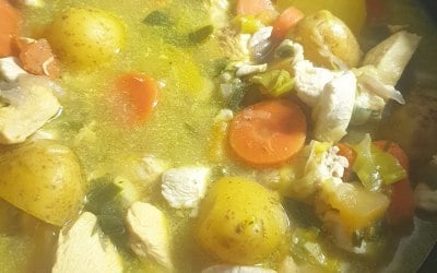 Chicken stew (potjie)