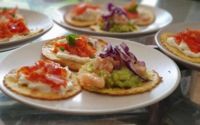 Mexican Tostada Buffet