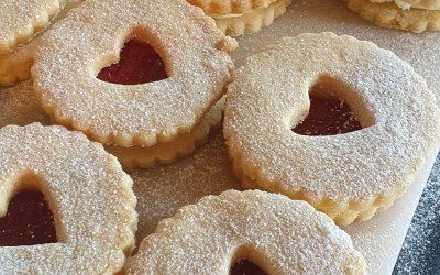 Homemade strawberry shortcake biscuits