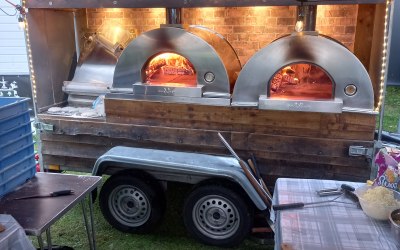 our 2 x wood fired ovens