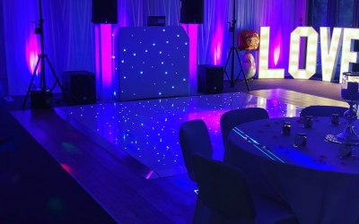 Cramer Events Dancefloor and DJ Setup