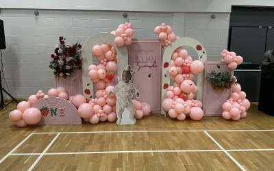 Strawberry themed 1st birthday