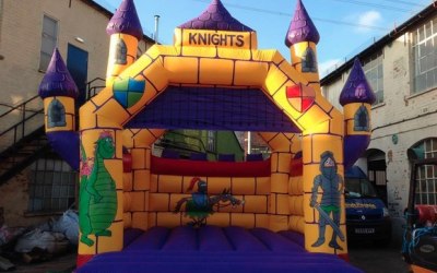 knights bouncy castle