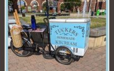 Bike at an event ready to serve customers