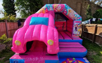 New for 2024 our 3D Dream Car front slide bouncy castle