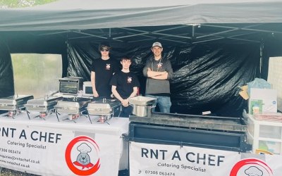 Chef Andrew with our two apprentices