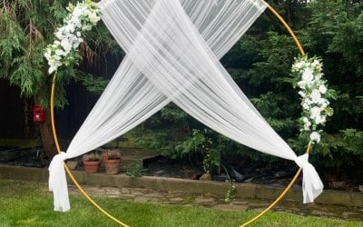 Wedding Elegant Hoop with Flower Wreaths