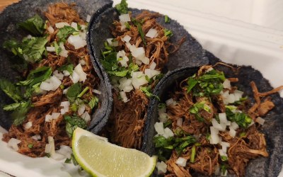 Our hogget barbacoa is made with sustainably raised local hogget.