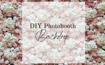 Flower wall close up roses and hydrangeas in pink and cream silk flowers 