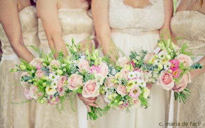 bouquet with sweet avalanche roses