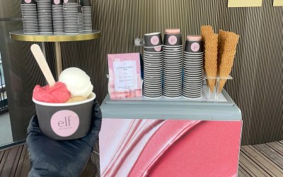 Branded Gelato Cart for E.LF Cosmetics