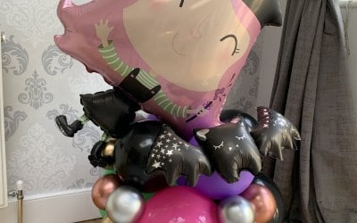 Wicked Witch themed ballon display