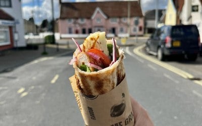 Chicken x Halloumi Wrap