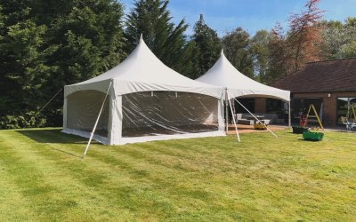 6m x 12m Twin Pagoda Marquee