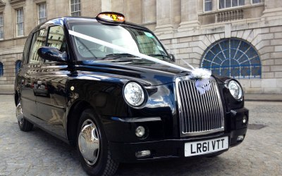 Modern Black TX Wedding Taxi 