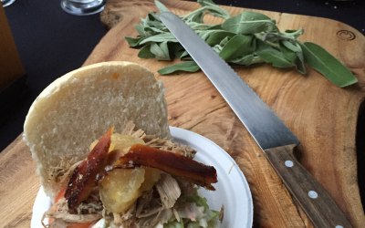 Pork, Bramley Apple Sauce, Sloppy Stuffing & Crackling 