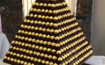 Giant ferrero rocher pyramid