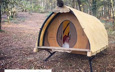 luxury glamping pod