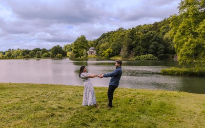 Engagement Photoshoot at Stourhead