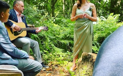 Woodland wedding, Surrey