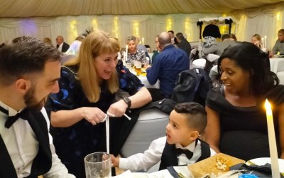 Wedding guests of all ages entertained 