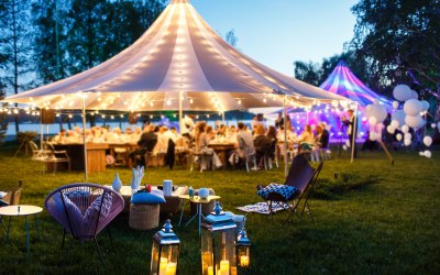 Wedding Marquee at Night