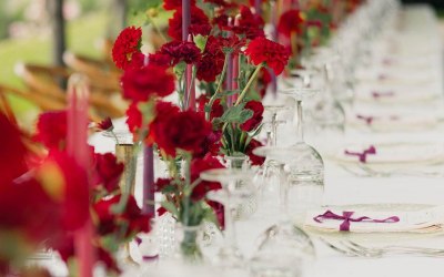 Wedding table styling