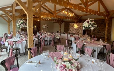 Dusky Pink Wedding Reception