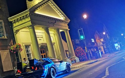 DeLorean at the Clocktower 