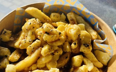 Canadian poutine with real cheese curds