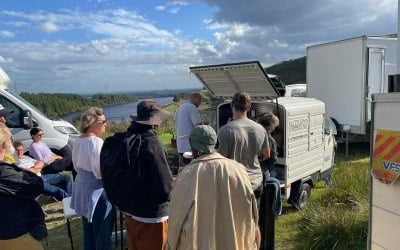 Cast and Crew on location