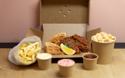 Our food in takeaway form 