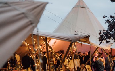 9 pole Fairy Lighting - Magical Tipi wedding