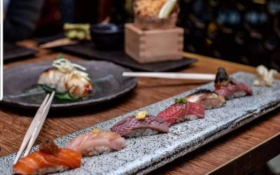 Selection of Nigiri back in Dinings SW3